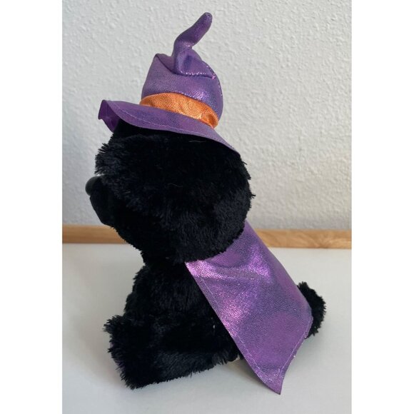 Poopchis Friends Trixee Halloween Black Cat Witch Hat Purple 7" Plush Stuffed An - Picture 4 of 9